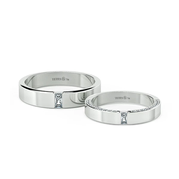 Modern Wedding Band Set NCC2015 1